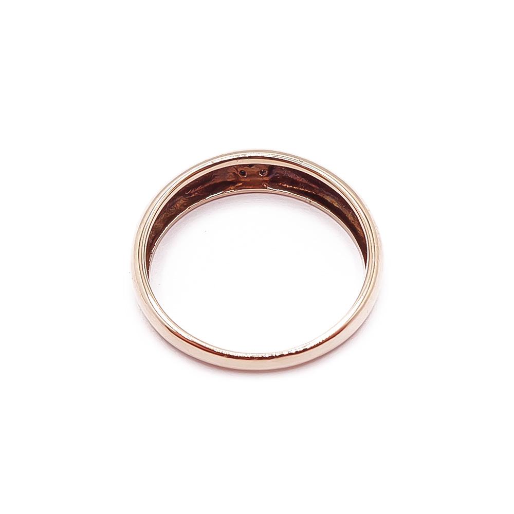 Kultainen sydänsormus tim. 0,015ct 16,5mm #2