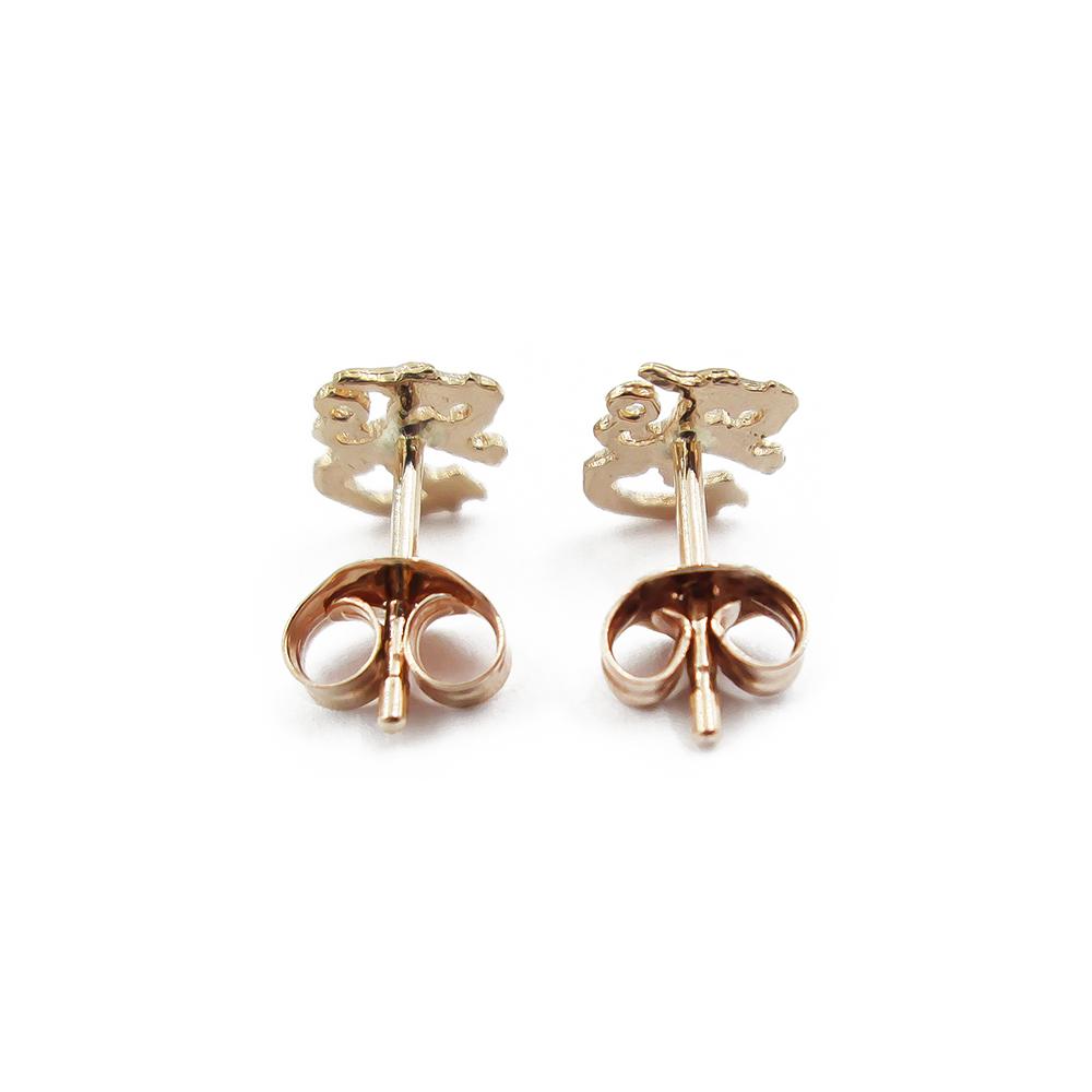 Kultaiset Suomileijona korvakorut 6x6mm tapilla #1