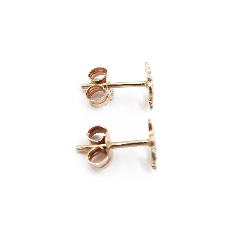 Kultaiset Suomileijona korvakorut 6x6mm tapilla #2