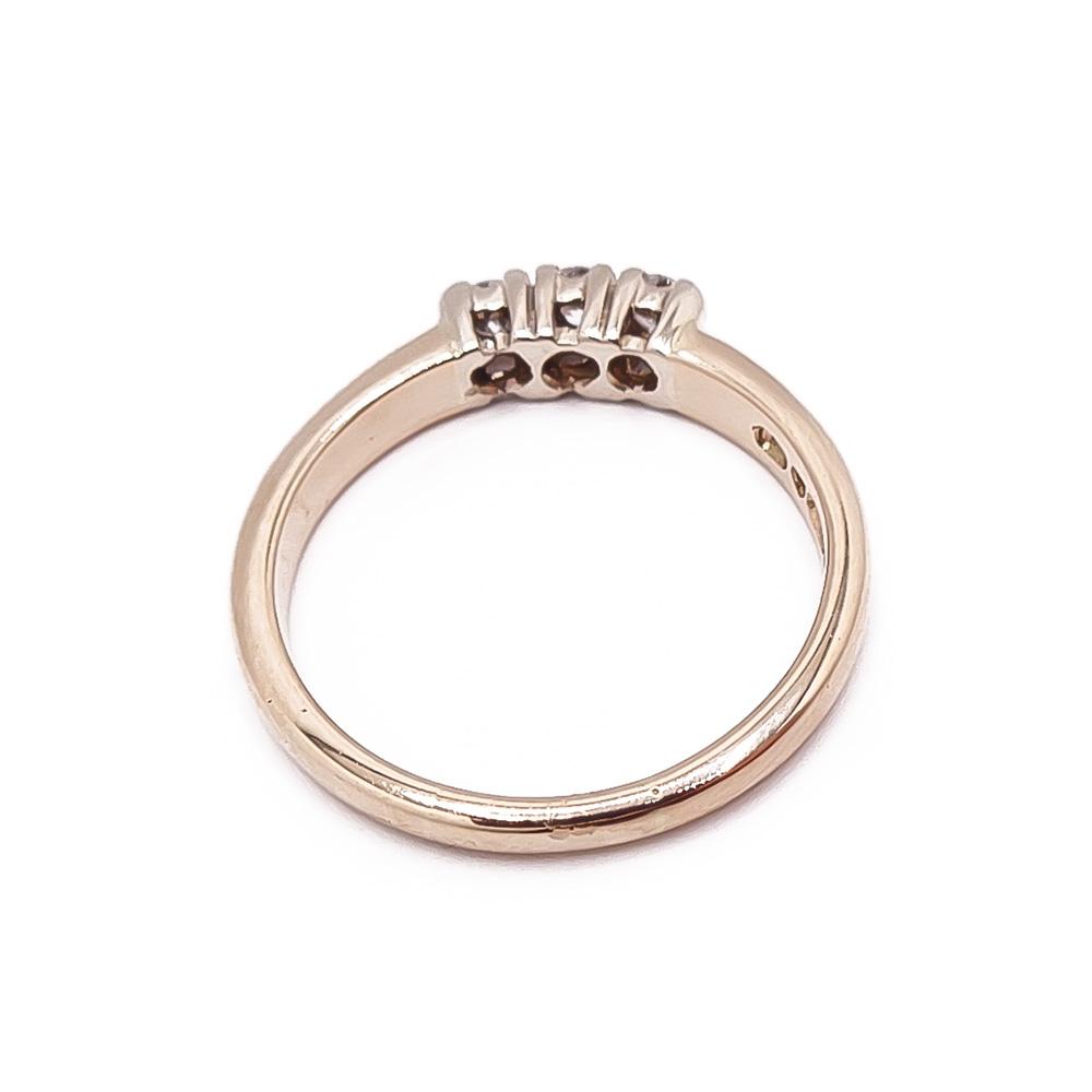 Kultainen timanttisormus 0,15ct 18mm v.2008 #2