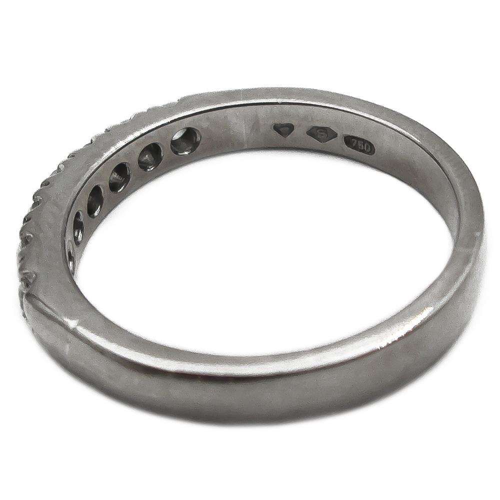 18KValkokulta timanttisormus rivari 17mm 0,21ct #3