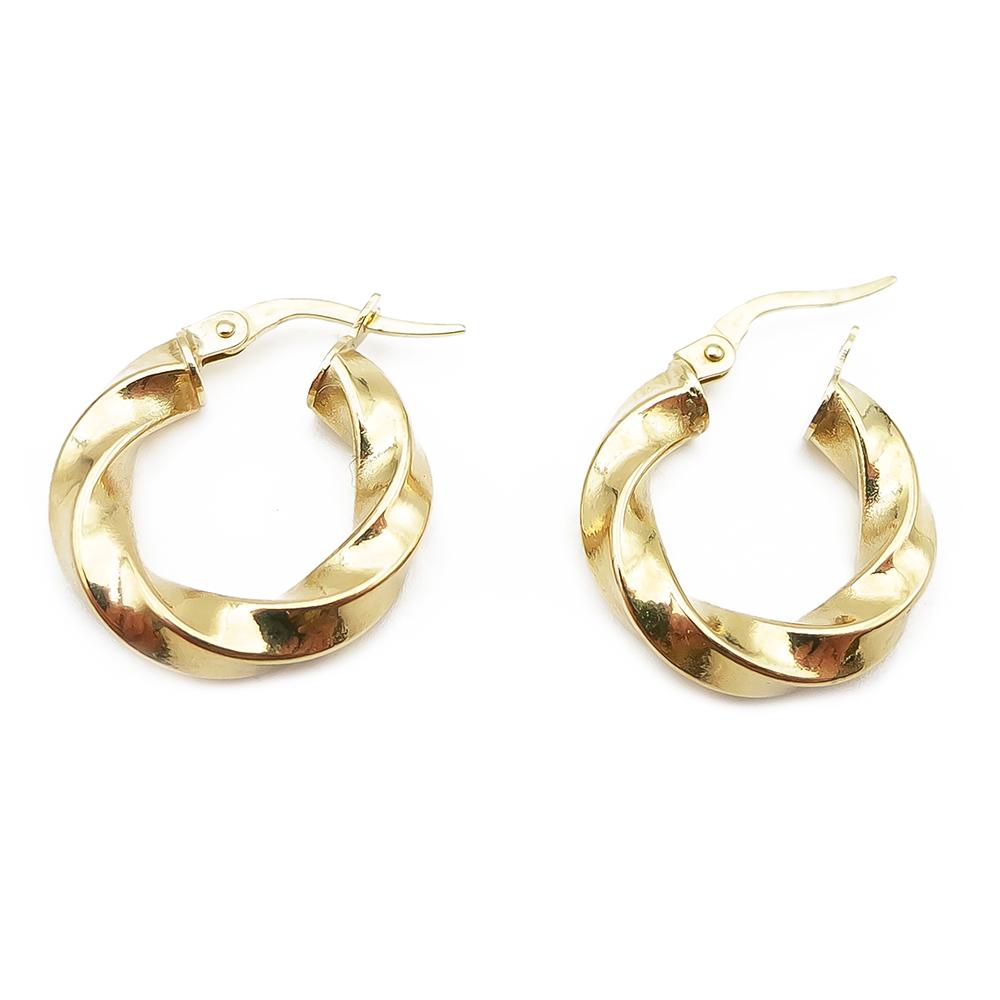 18K kierre-renkaat 3,5 x 17,5mm saranalukolla #1