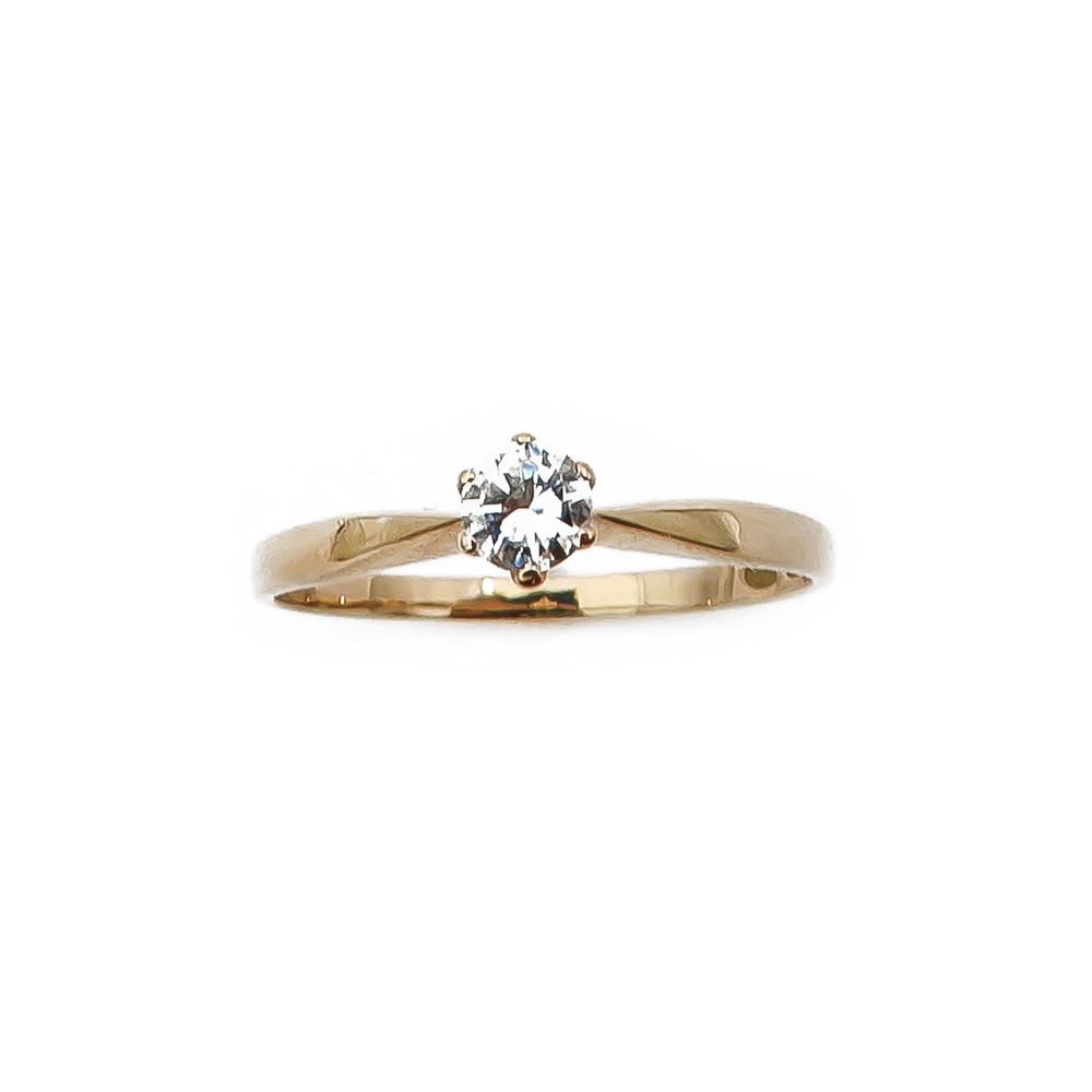 Kultainen timanttisormus 16mm 0,10ct #1