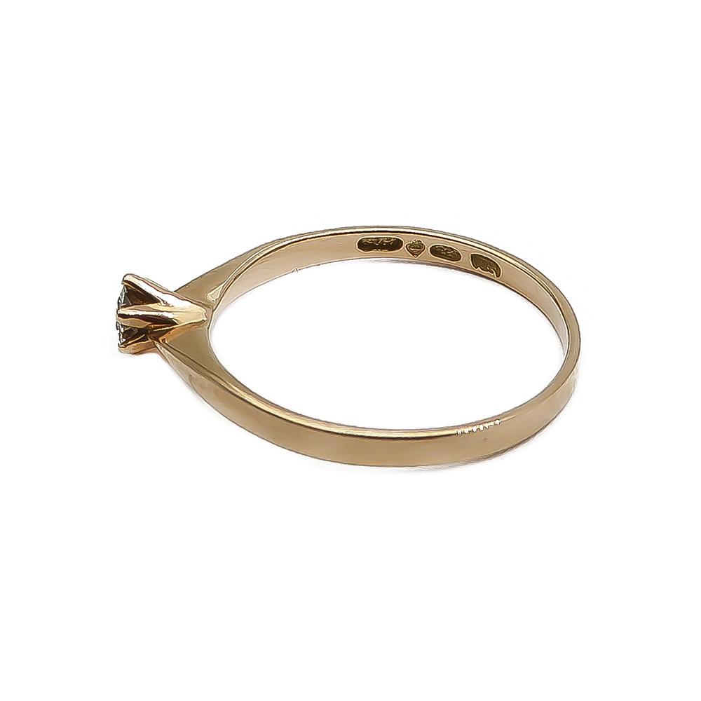 Kultainen timanttisormus 16mm 0,10ct #2