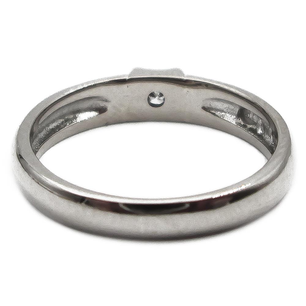 18K valkokultainen timanttisormus 15,75mm 0,05ct #2
