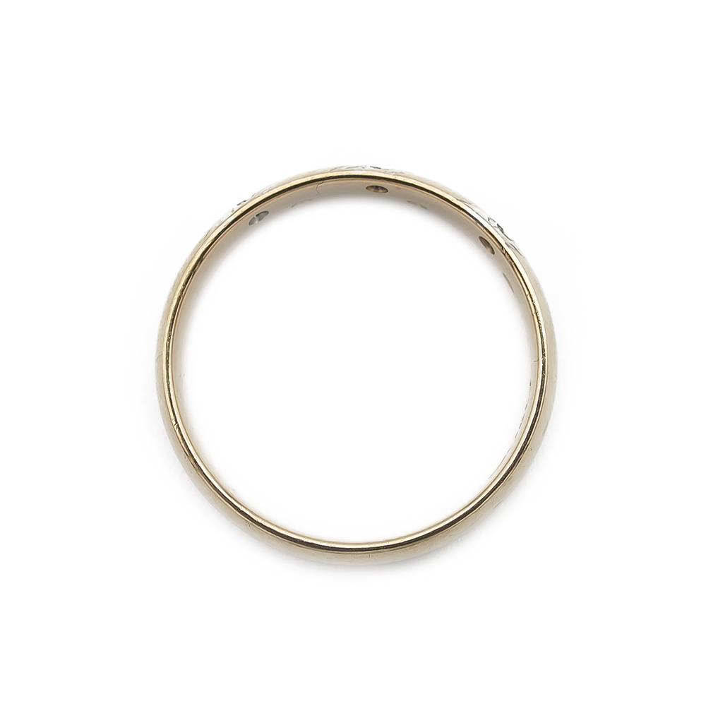 Kultainen timanttisormus 0.03ct 18,5mm #2