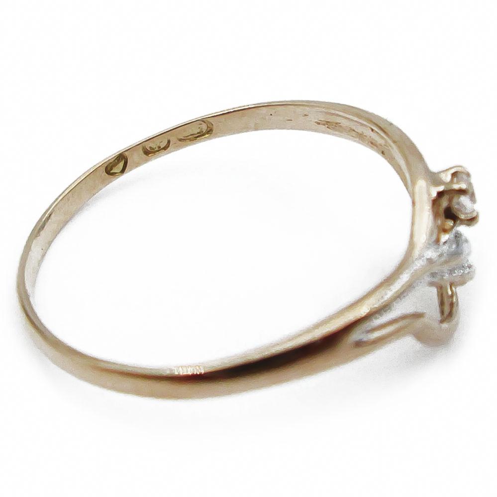 kultainen lehti sormus 16,40mm #3