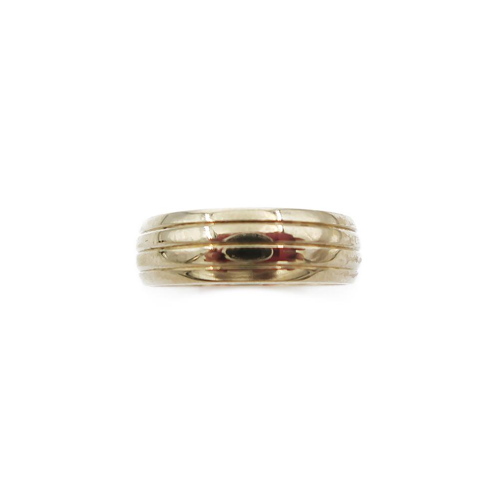 Kultainen sormus raitakuviolla 6mm 17 1999 Kultajousi #1