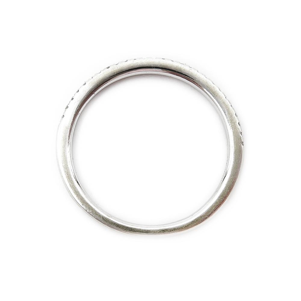 9k Valkokultainen timanttirivisormus 0,12ct 15,5mm #3