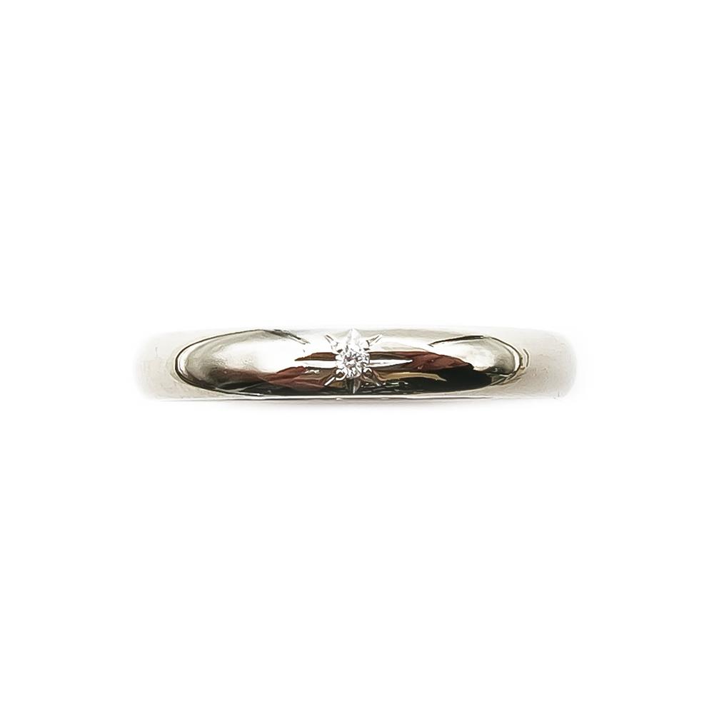 Valkokultainen tähtitimanttisormus 18,25mm 0,01ct #2