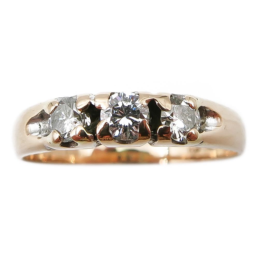 Timanttisormus 0,12ct koko 15,5 v.-90 #1