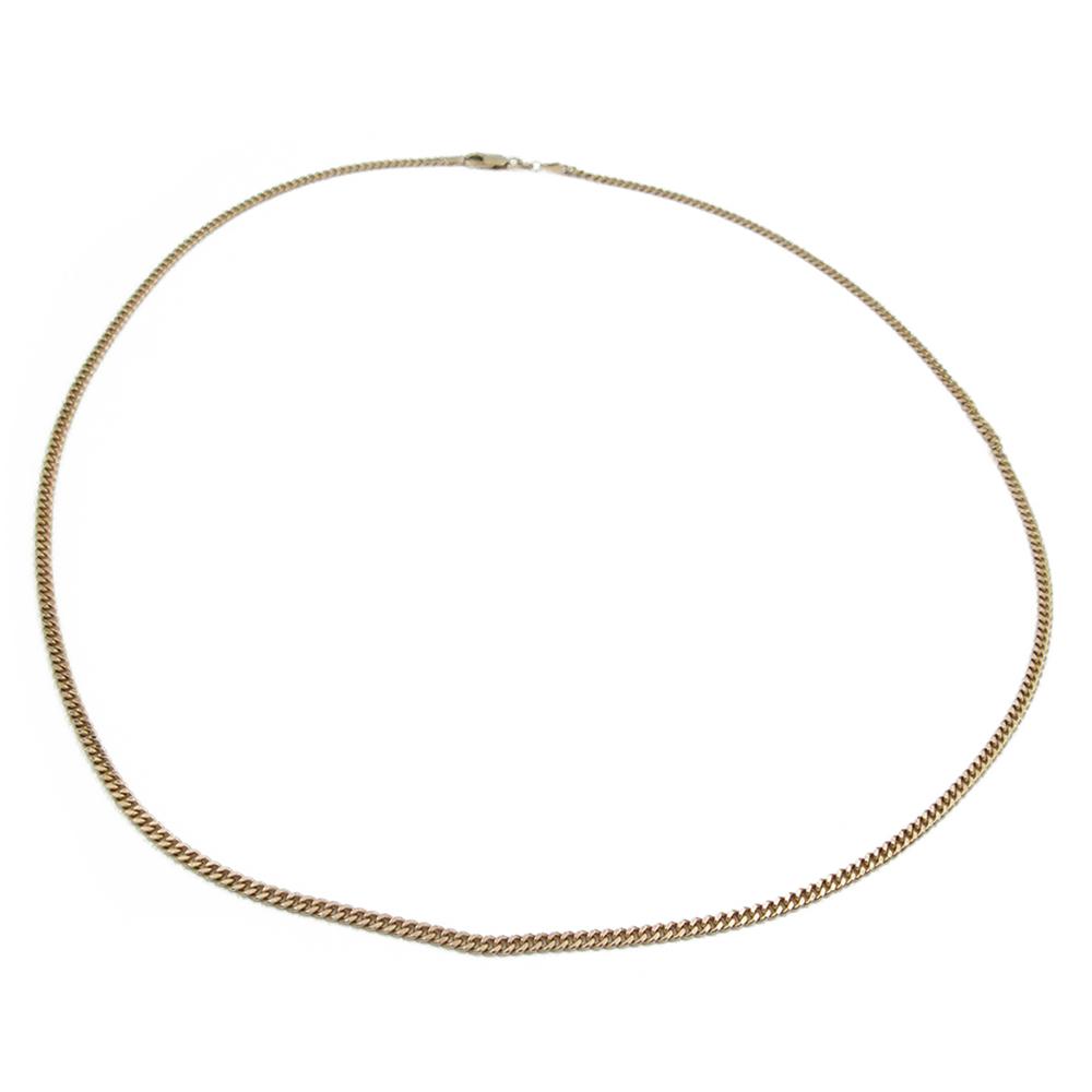 Kultainen pitkä panssaririipusketju papukaijalukolla 61cm 2,83mm PO/y #1