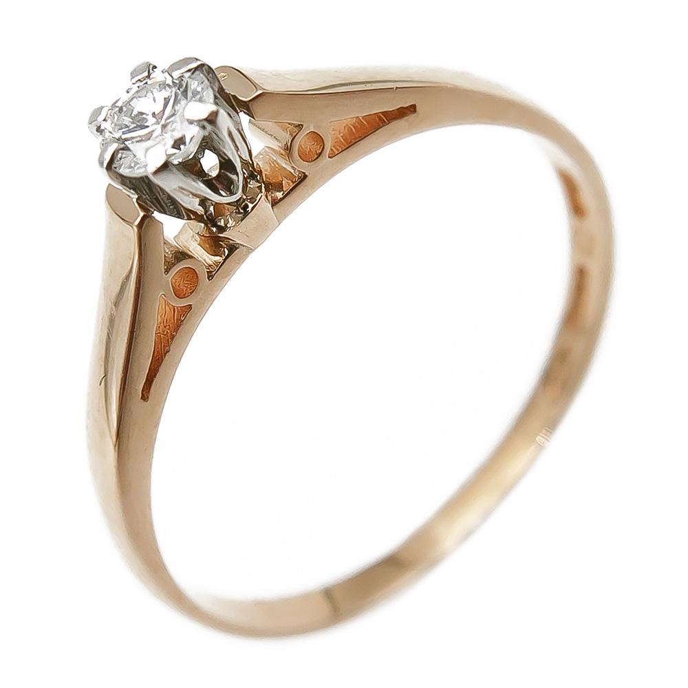 18K timanttisormus 0,11ct koko 17,25 v.-74 #1