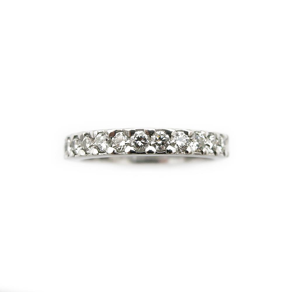 Valkokultainen timanttisormus 0.36ct 17,0mm 18k #2