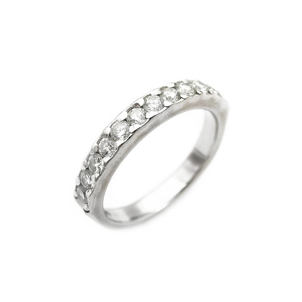 Valkokultainen timanttisormus 0.36ct 17,0mm 18k #0