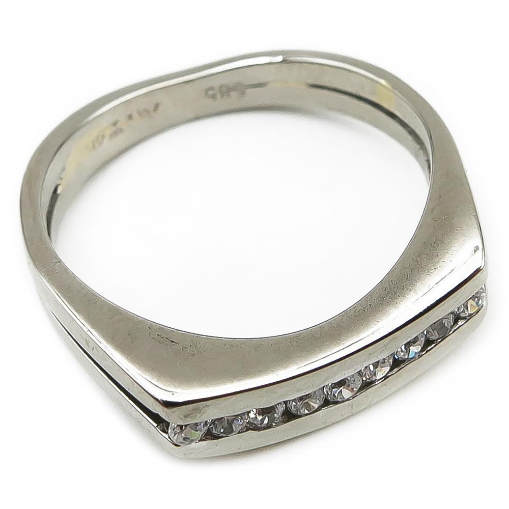 Valkokulta timanttisormus 0,045ct koko 16 #3