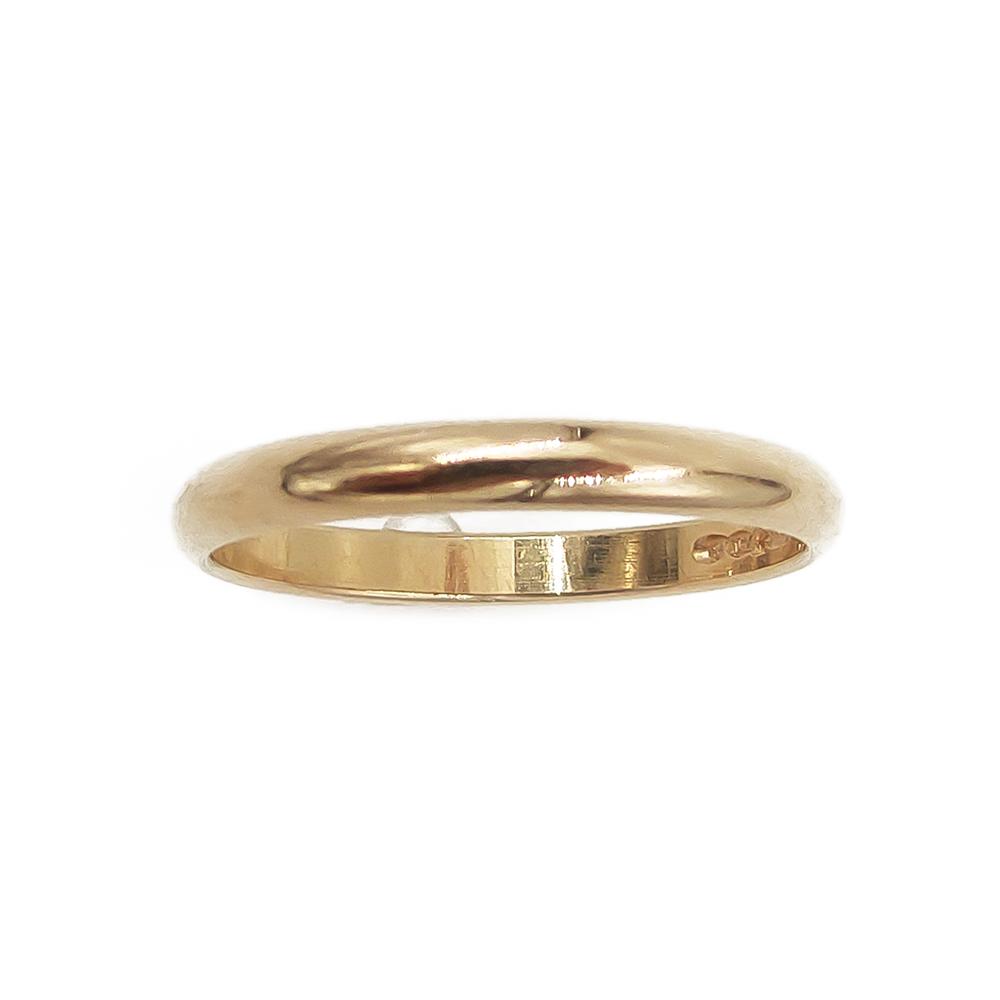 18k sileä kihlasormus v.1990 halk.19mm, lev 2.6mm #1