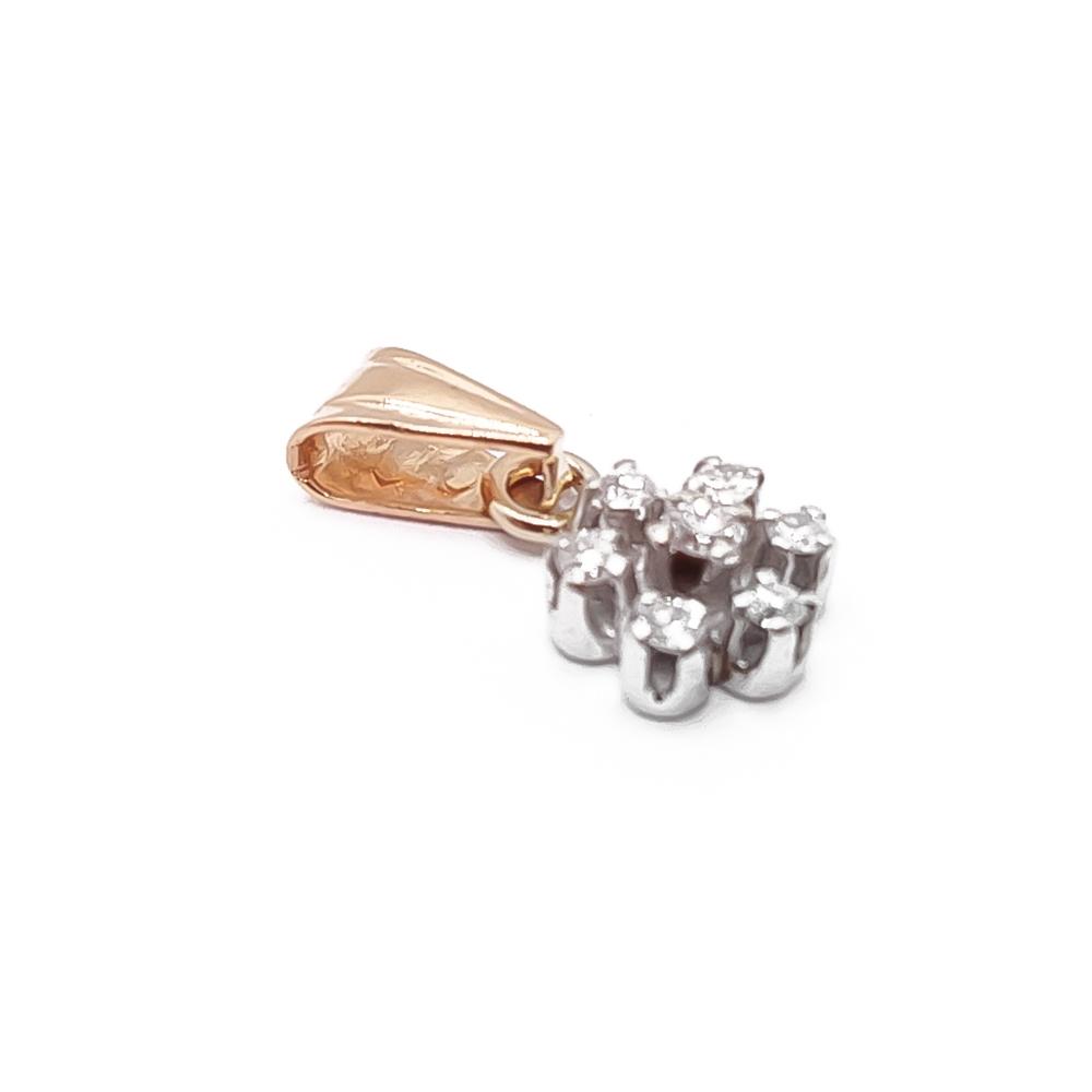 Kultainen timanttiriipus 0,03+0,06ct #1