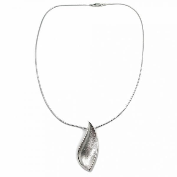 Lumoava Valkea riipus 45cm hopea #0