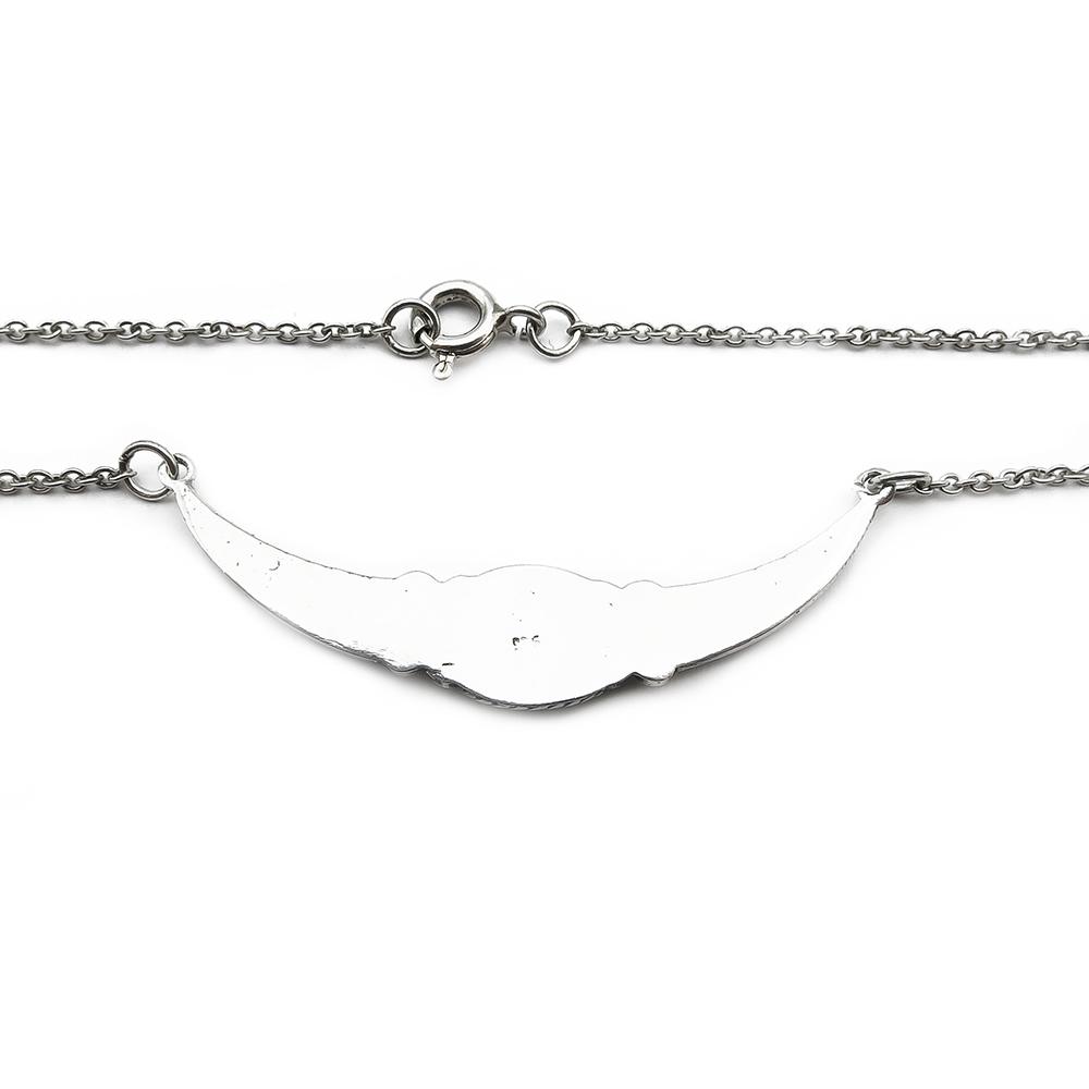 Hopeinen kääty 43cm, turkoosilla #2
