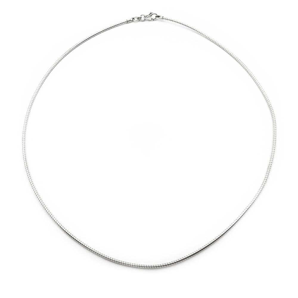 Hopeinen vaijeriketju 45 cm #0