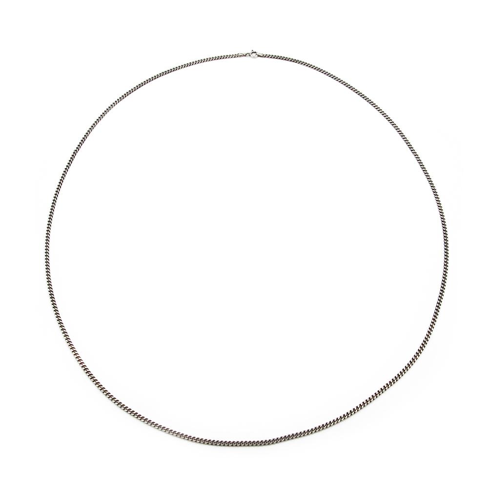 Hopeinen panssariketju 80 cm #0