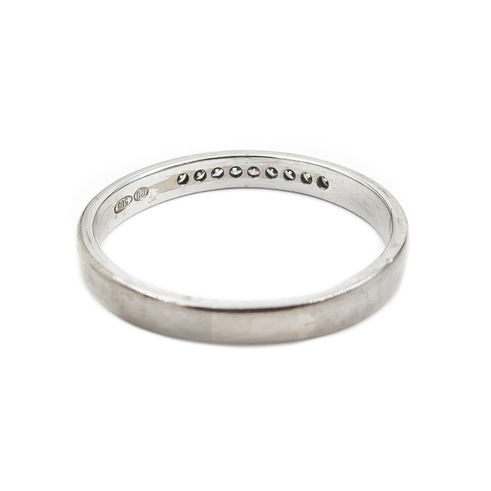 Valkokultasormus tim. 0,027ct. halk.19- #3