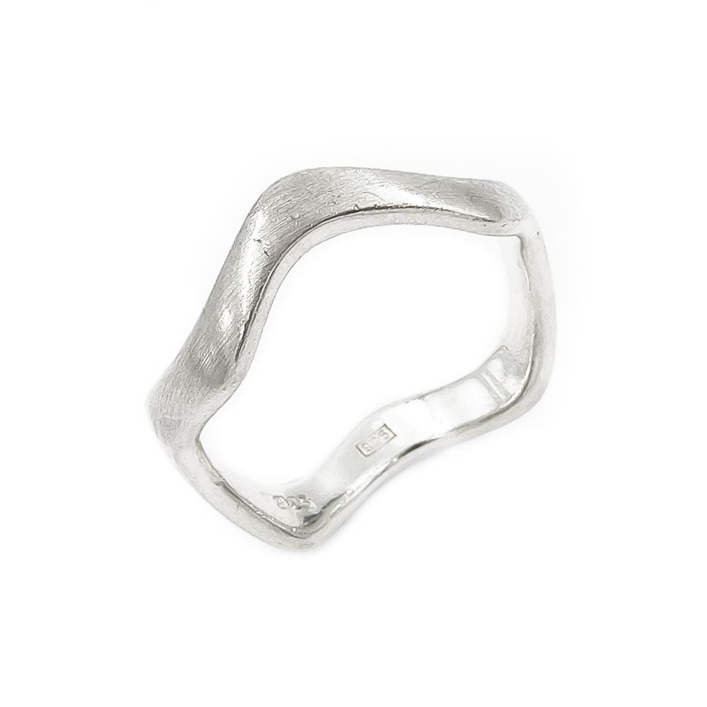 Lorukoru hopeasormus halk.19mm #0