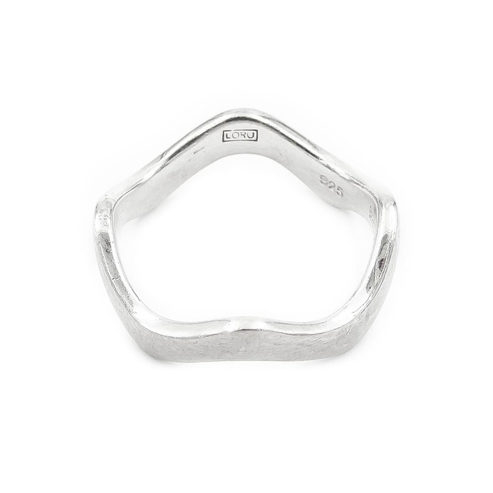Lorukoru hopeasormus halk.19mm #3