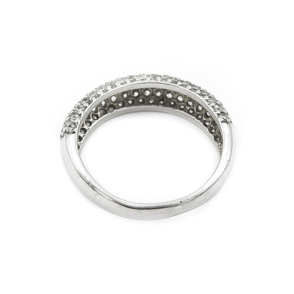 Hopeasormus zirkoneilla halk.18mm #5