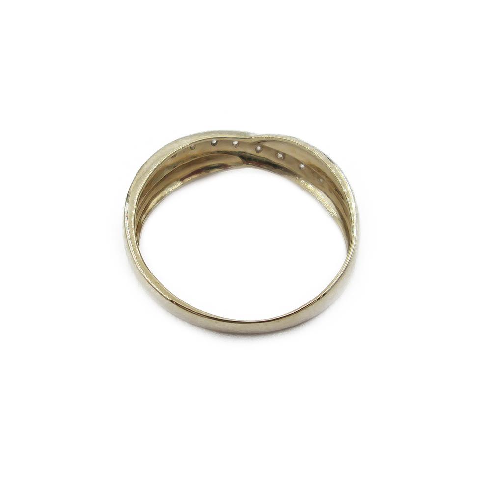 Kultainen timanttisormus 8kpl 0.04ct 16.75 OLL #2