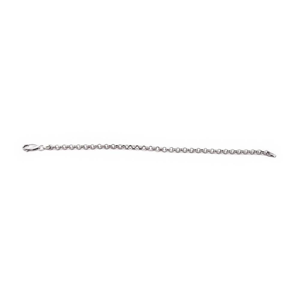 Hopeinen papuranneketju 20,5cm #1
