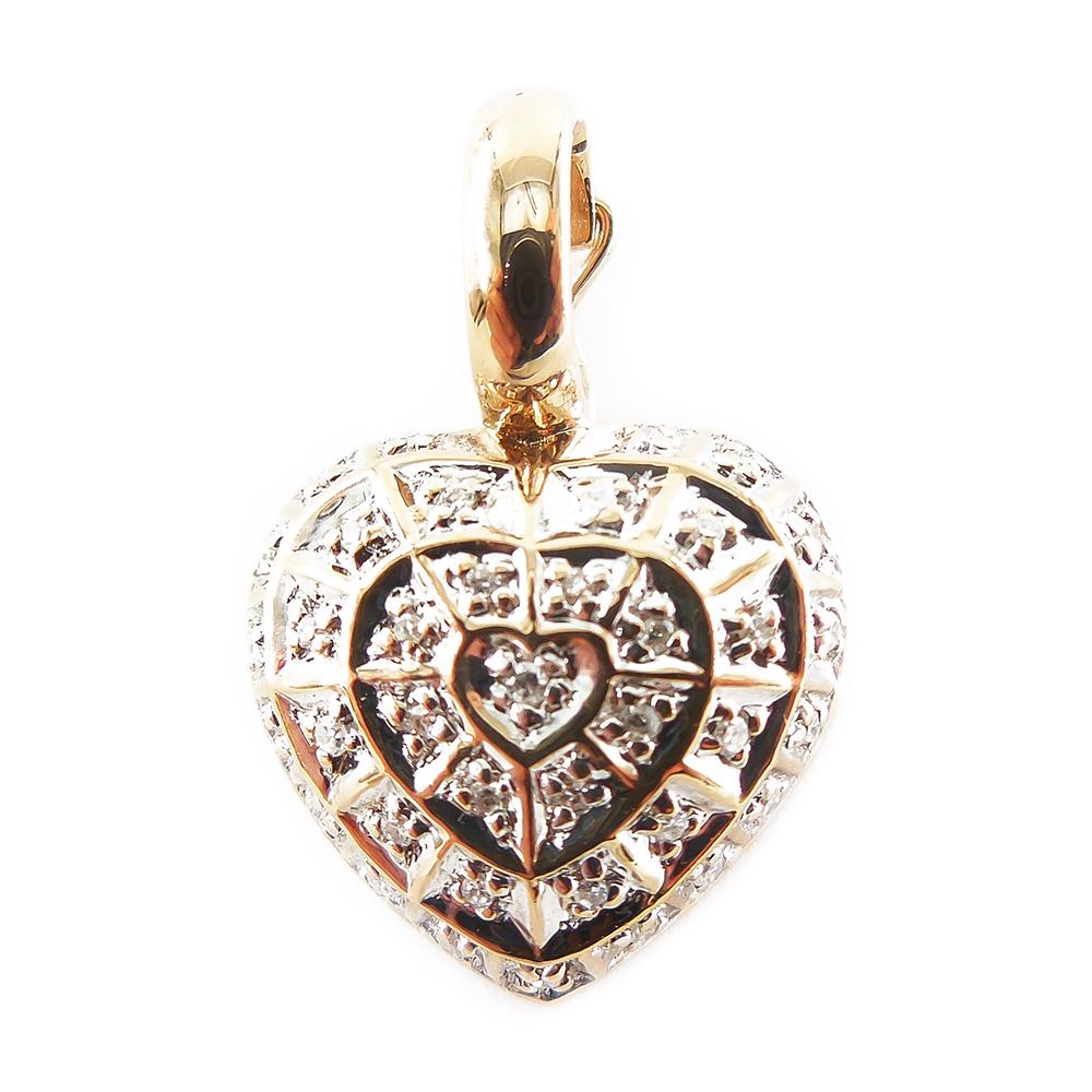 Kultainen sydänriipus, timantit,0,35ct #2
