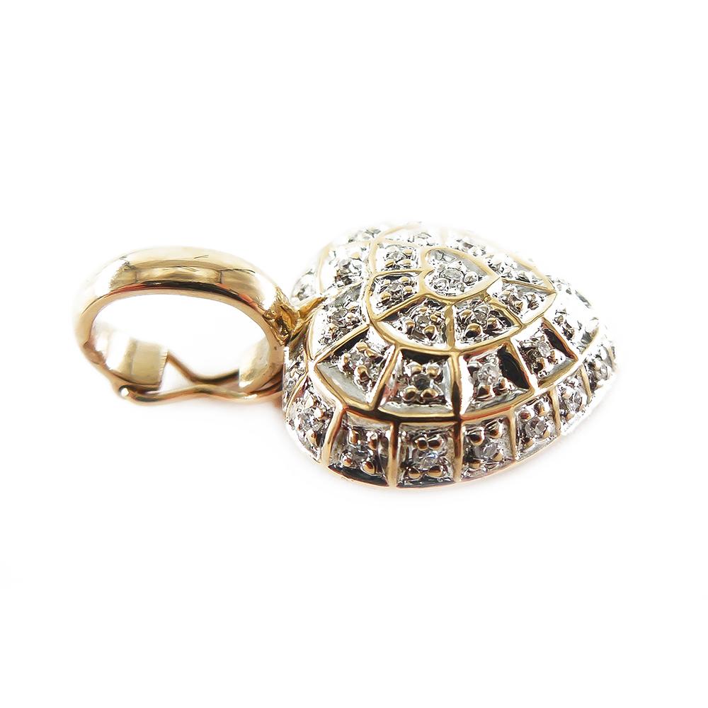 Kultainen sydänriipus, timantit,0,35ct #3