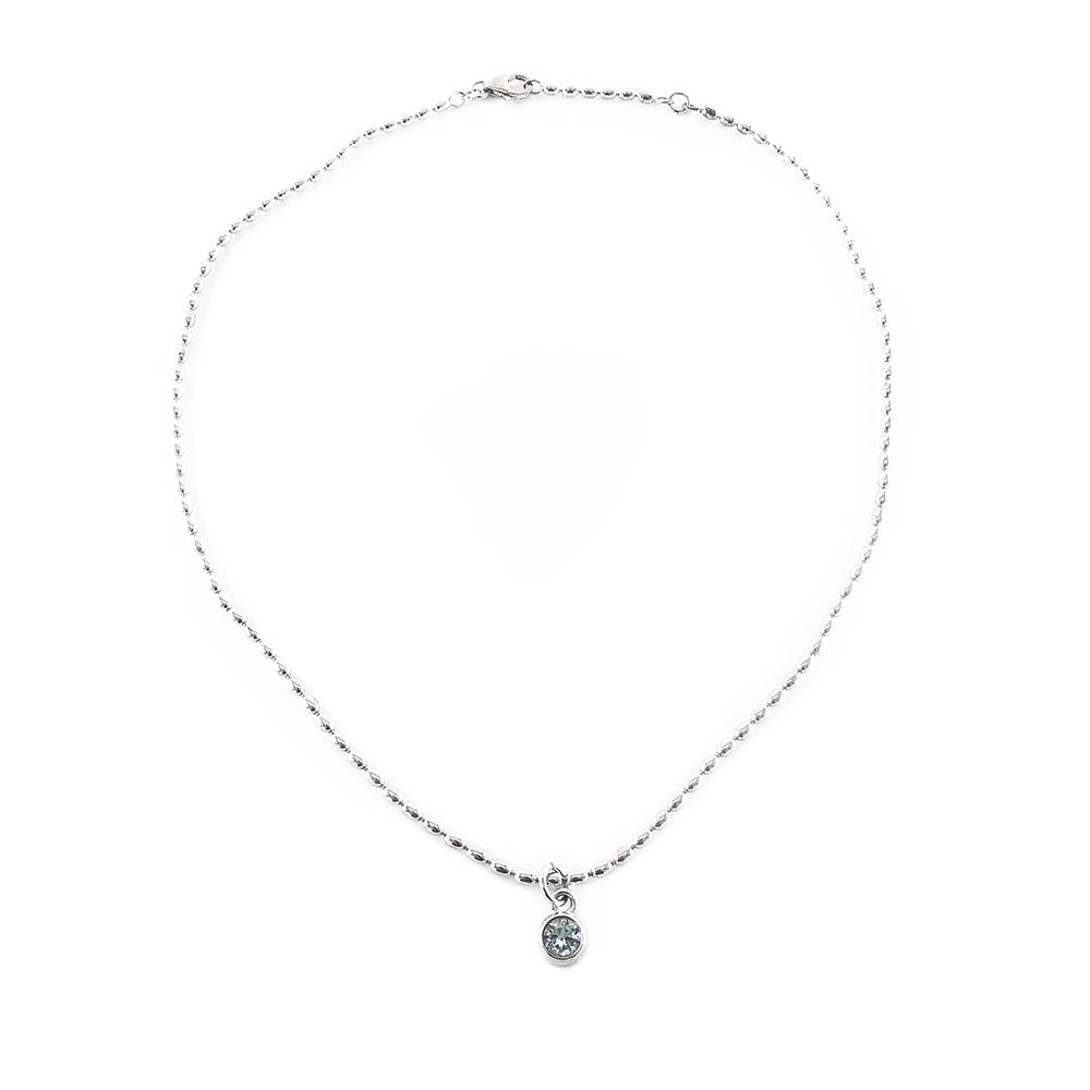 Kalevala Koru Lähde hopeinen kaulakoru topaasilla 42-45 cm #0