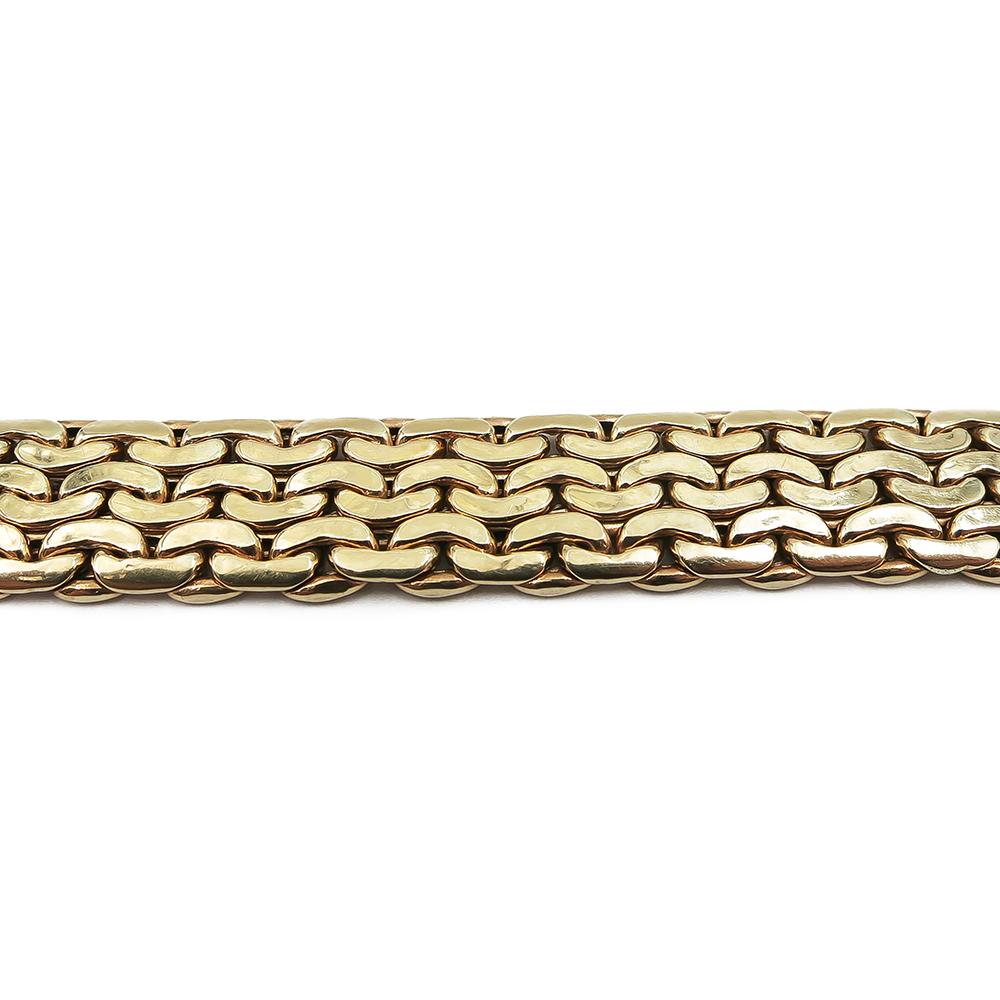 Kultainen näyttävä ranneketju 18,5cm lev.10mm #2