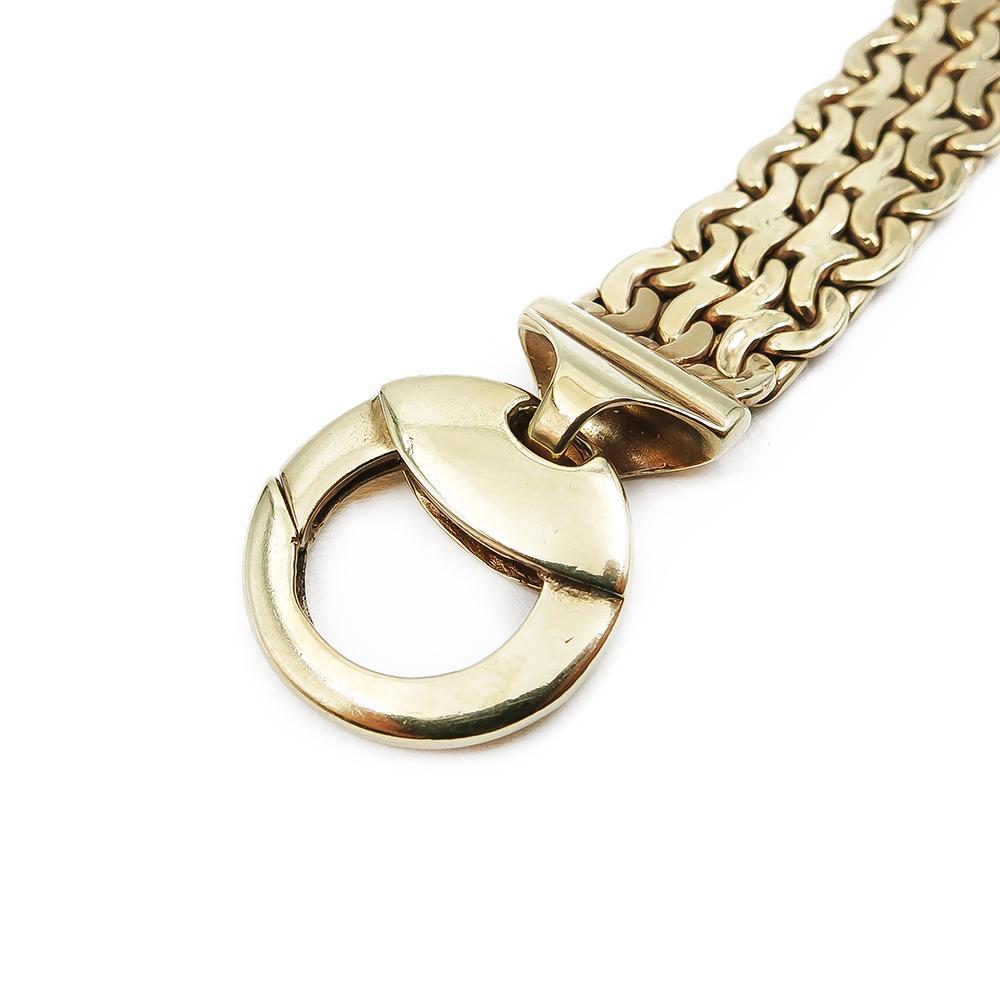 Kultainen näyttävä ranneketju 18,5cm lev.10mm #5