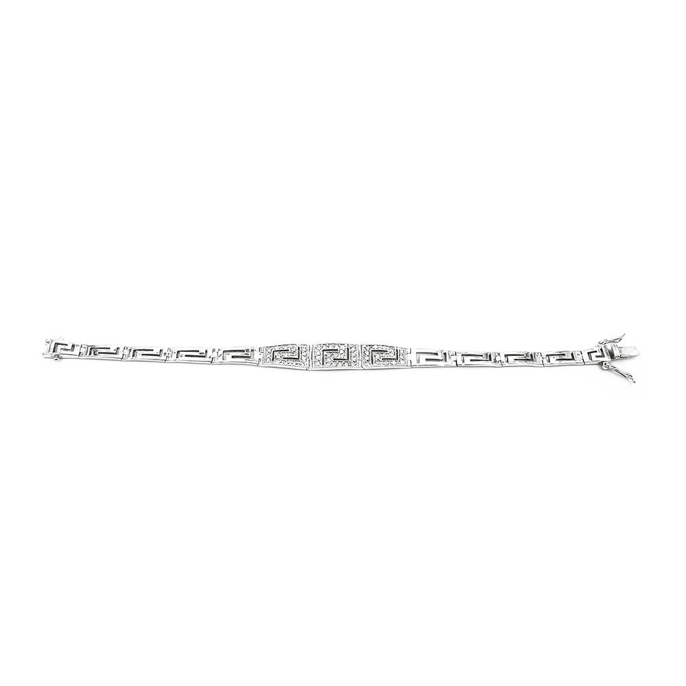Hopeinen zirk. ranneketju 16,5cm #3