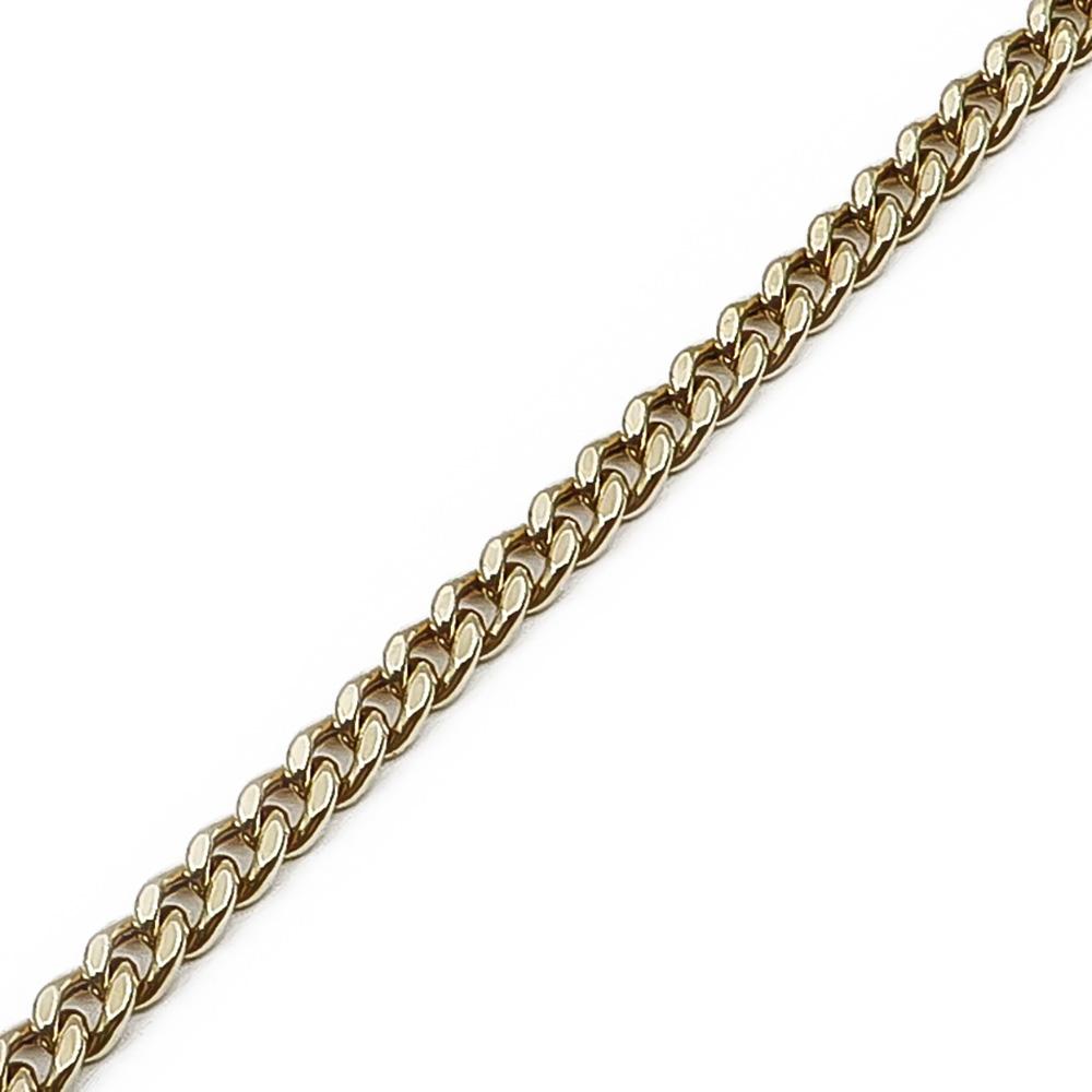 Kultainen panssariranneketju 19cm, lev.4,13mm #2