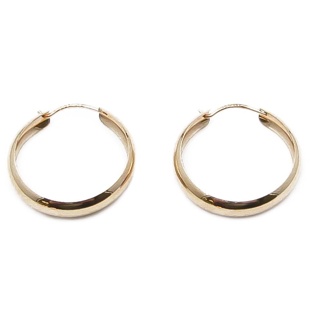 Kultaiset puolipyöreät renkaat 3x18mm #1