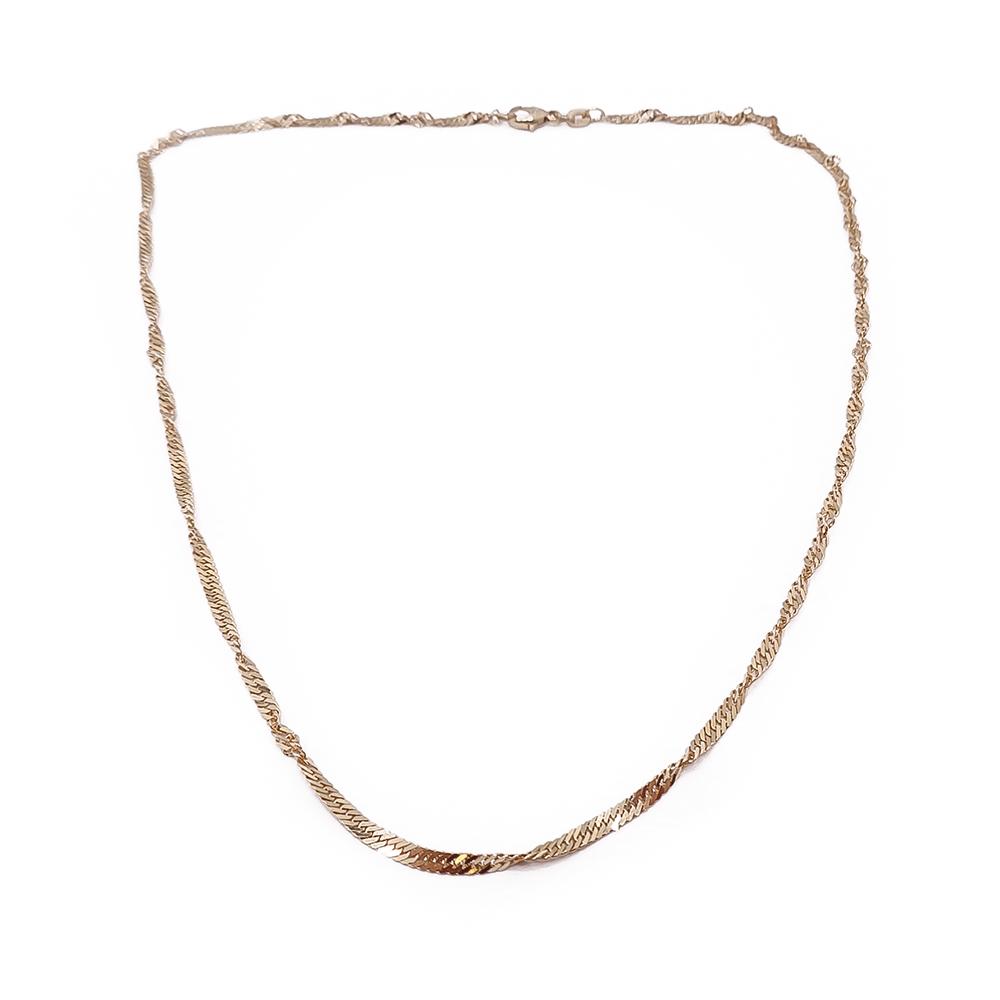 Kultainen singapore ketju 41cm #0