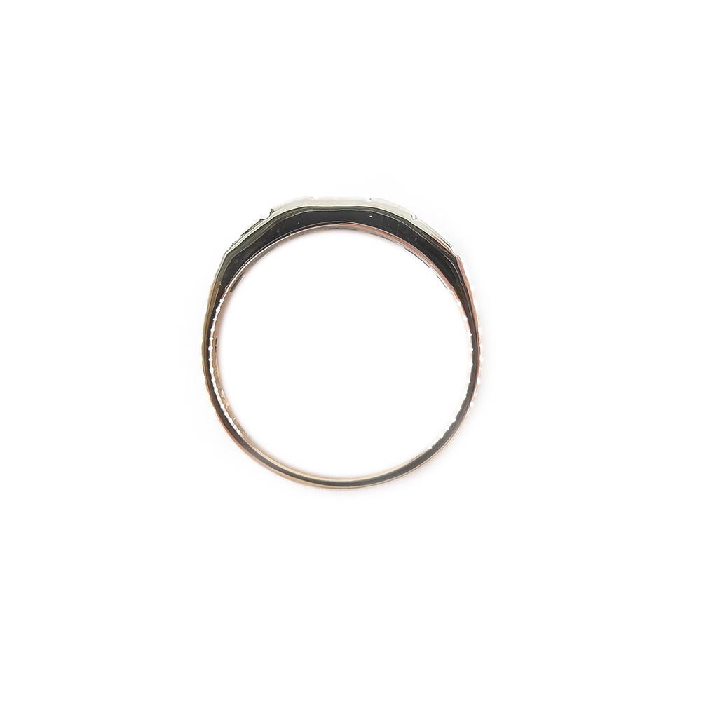 Kultainen timanttisormus, safiirit+baquettehiontaiset timantit, 17 mm #4