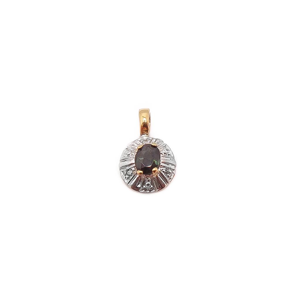 18k sinisafiiri/timanttiriipus 0,015ct #0