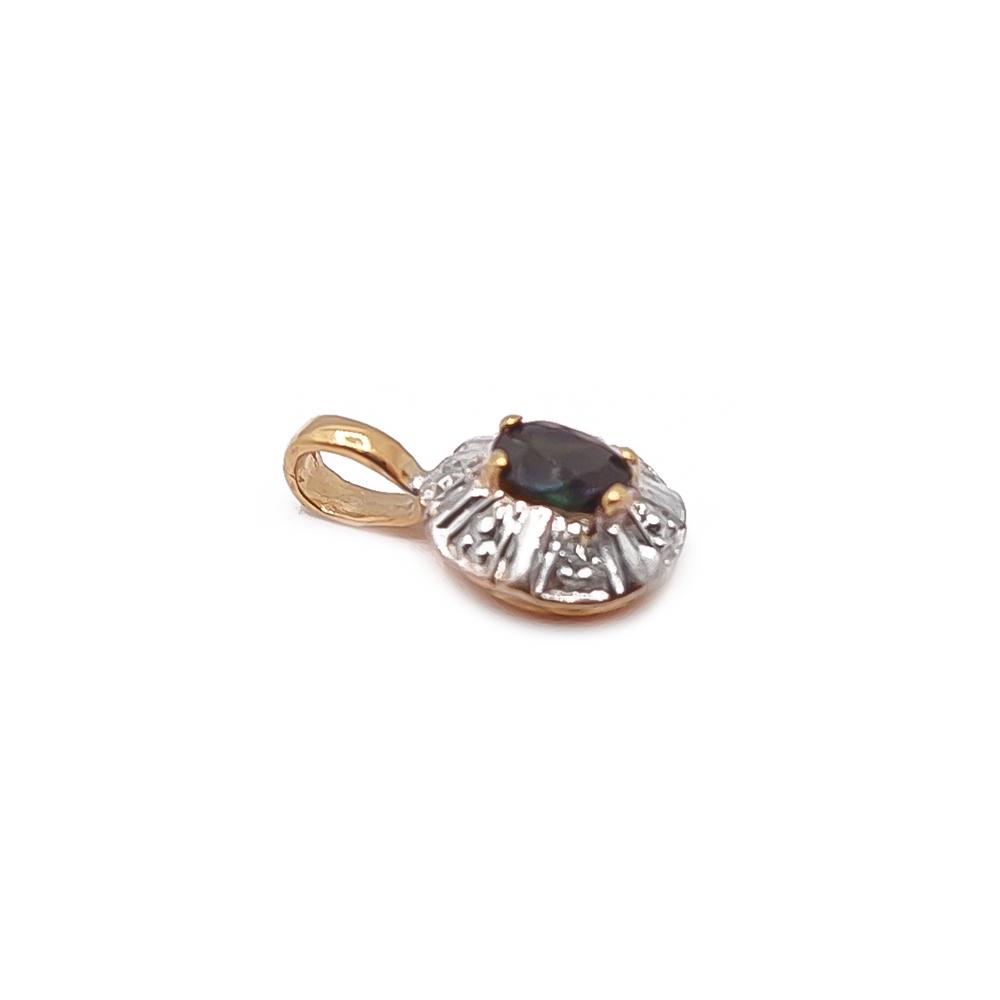 18k sinisafiiri/timanttiriipus 0,015ct #1