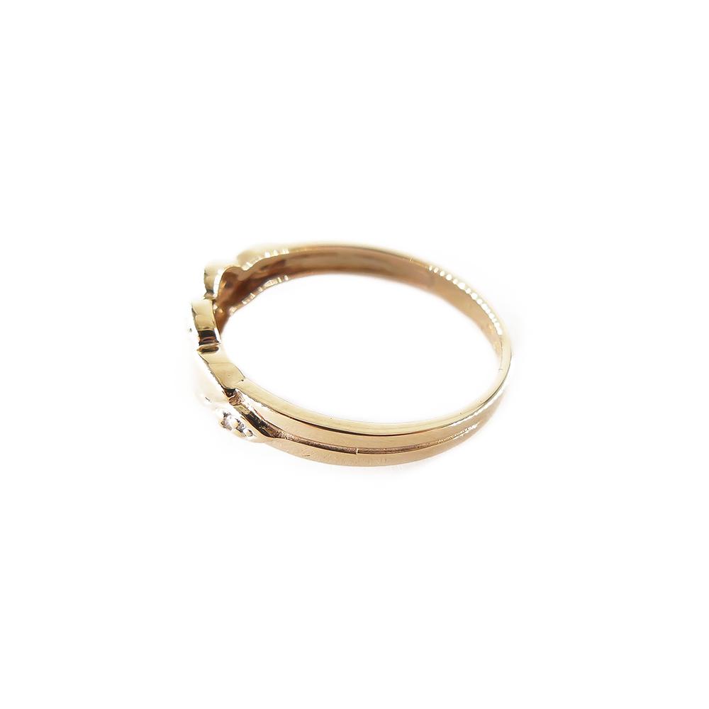 Kultainen timanttisormus,Tim.0,008ct,17,5mm #2