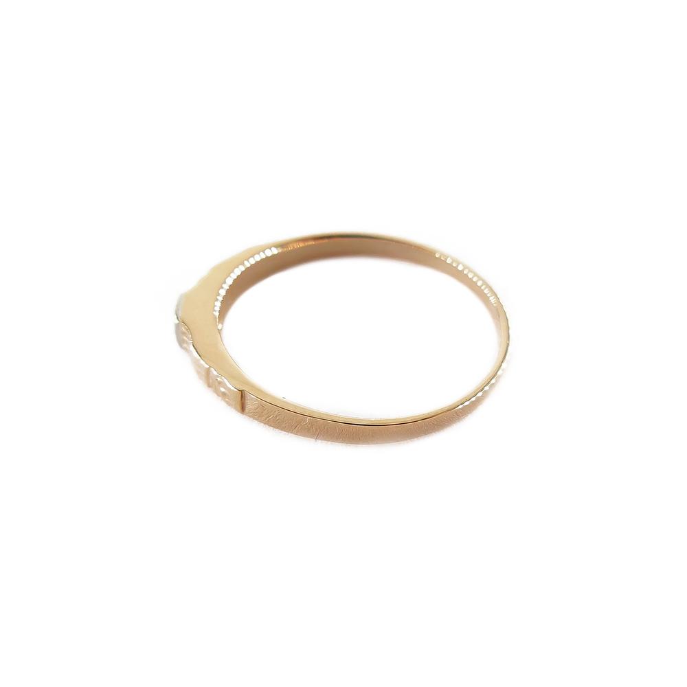Kultainen timanttisormus,0,01ct, 16,5mm #1