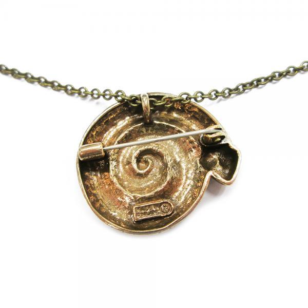 Kalevala Koru Vaskikäärme solki/riipus ketjulla  pituus 43-46cm, pronssia #2