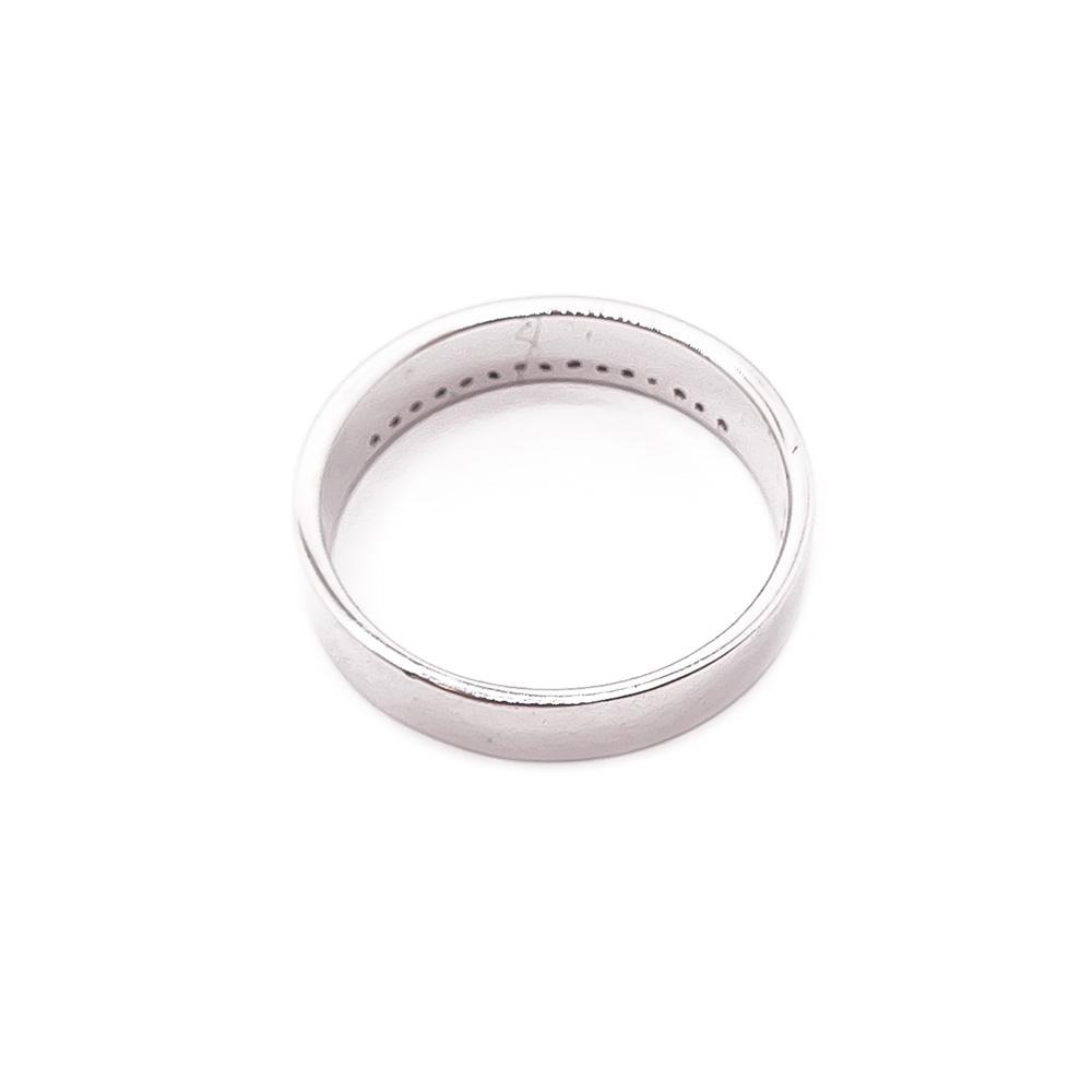 Hopeinen sormus cz 20,5mm #2