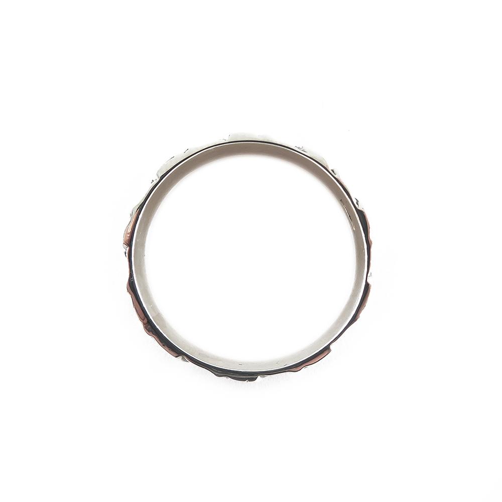 Hopeinen sormus, 22mm #2