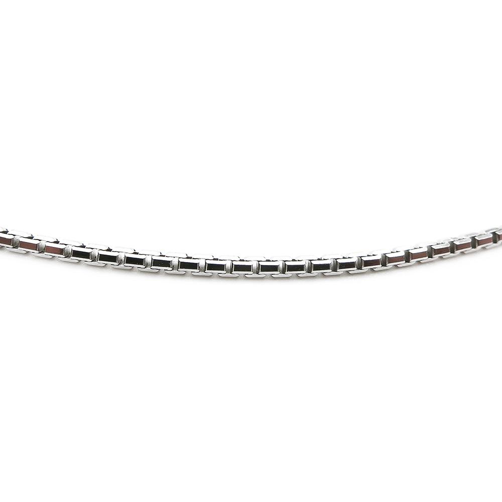 18K valkokulta pyöristetty venetsiaketju 60cm #0